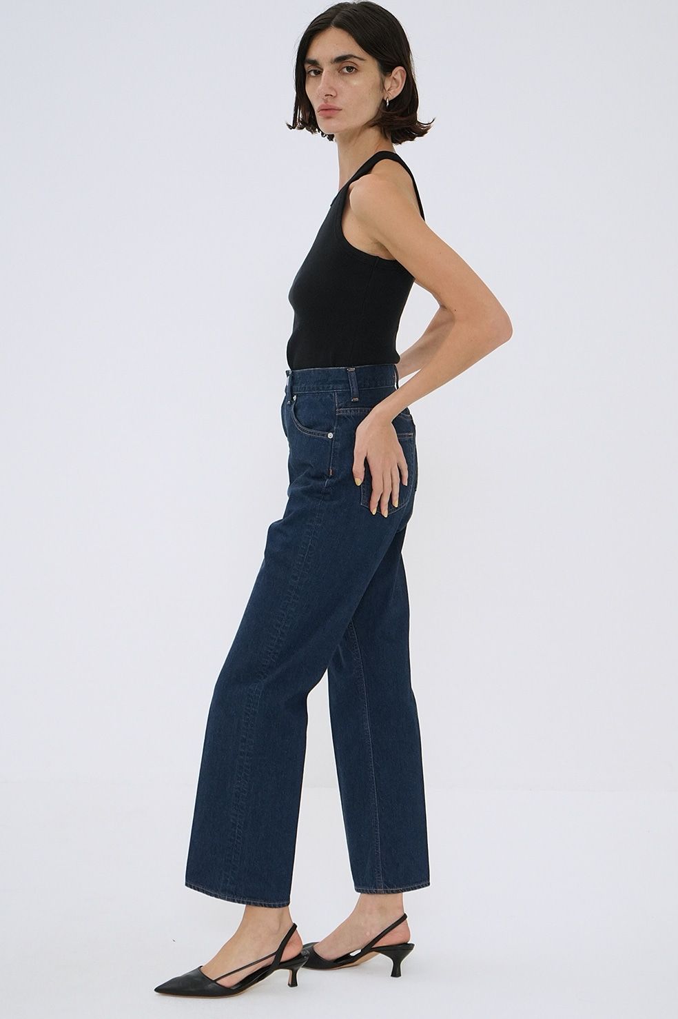 リングデニムパンツ ブルー - RING DENIM PANTS
