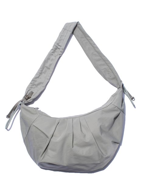 テクスチャード ツイル ボディバッグ  / TEXTURED TWILL BODY BAG （BEIGE)