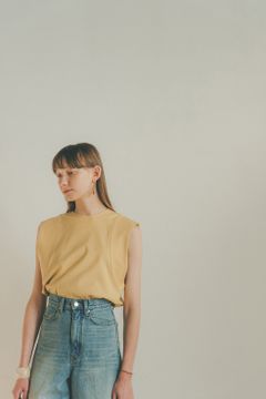 ラウンドスリーブトップス - ROUND SLEEVE TOPS - YELLOW