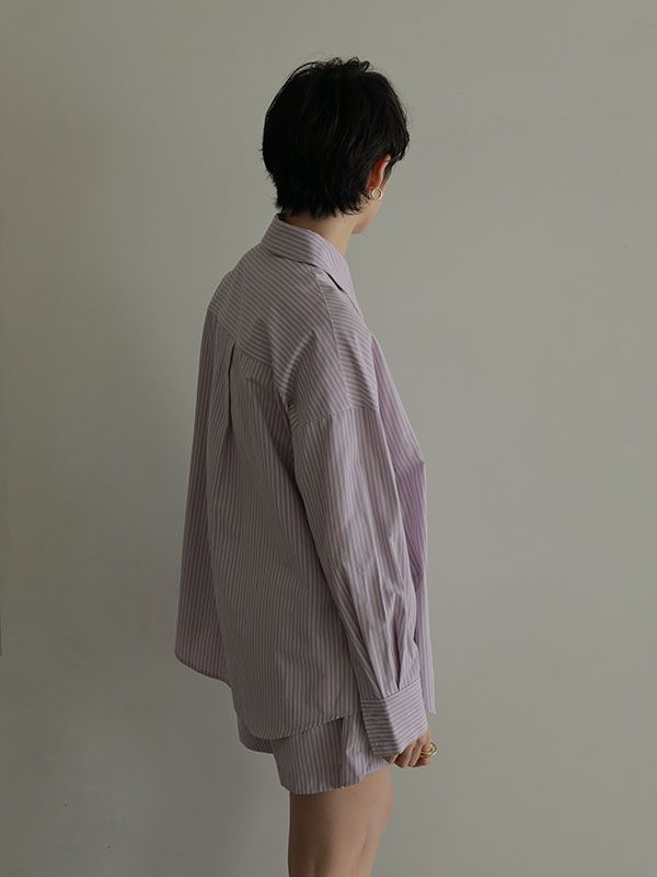 コットンオーバーサイズシャツ - PINK