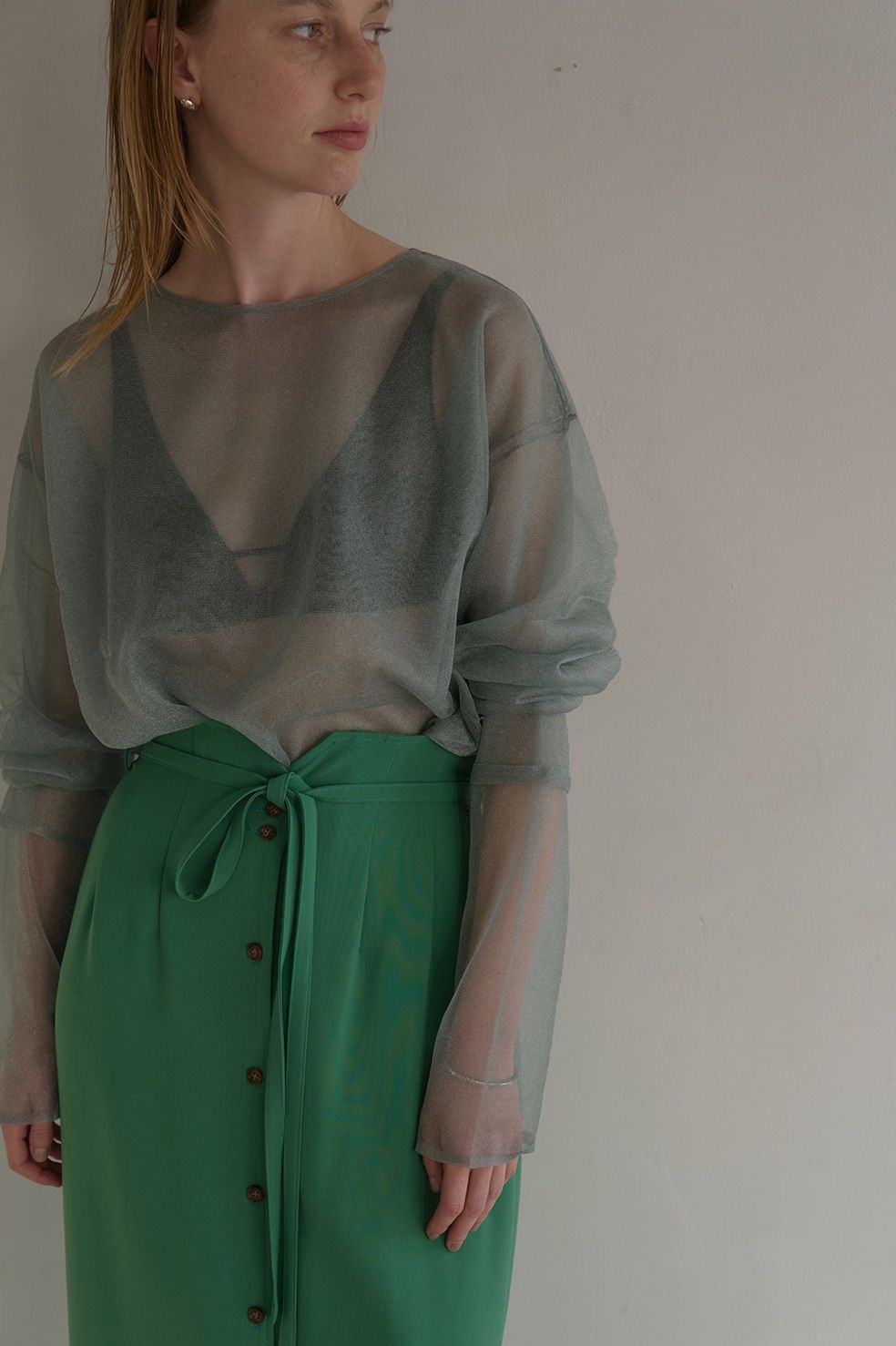 ダブルレイヤード ニット - DOUBLE LAYERED KNIT - MINT