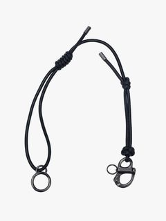 LETGO Cord Knotted Alias Black - レットゴー エイリアス レザーコード / キーホルダー