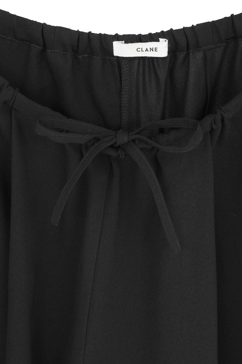 ドローストリングルーズタックパンツ - DRAWSTRING LOOSE TUCK PANTS (BLACK)