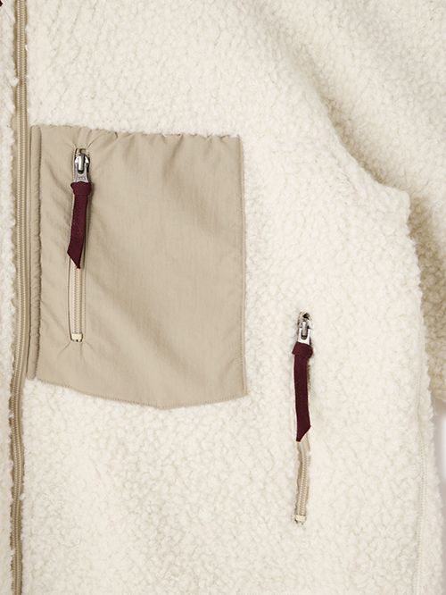 ニットブルゾン - "KNIT BLOUSON - Alpaca/Wool -" WHITE