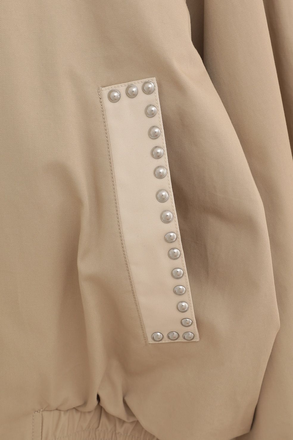 スタッズ ドリズラージャケット - W COLOR STUDDED DRIZZLER JACKET (BEIGE)