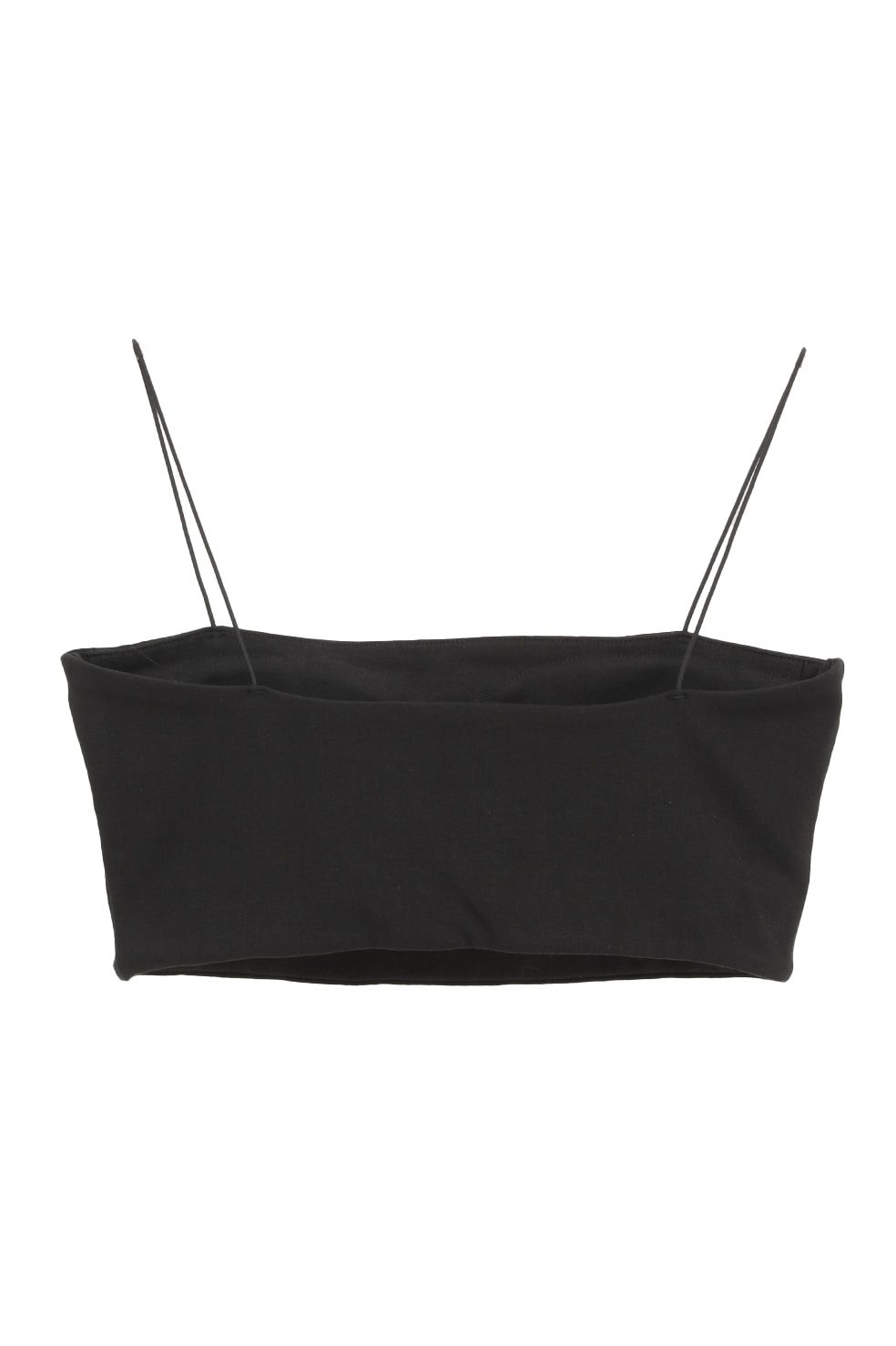 バンドゥブラ - THIN CORD BANDEAU BRA TOPS (BLACK)