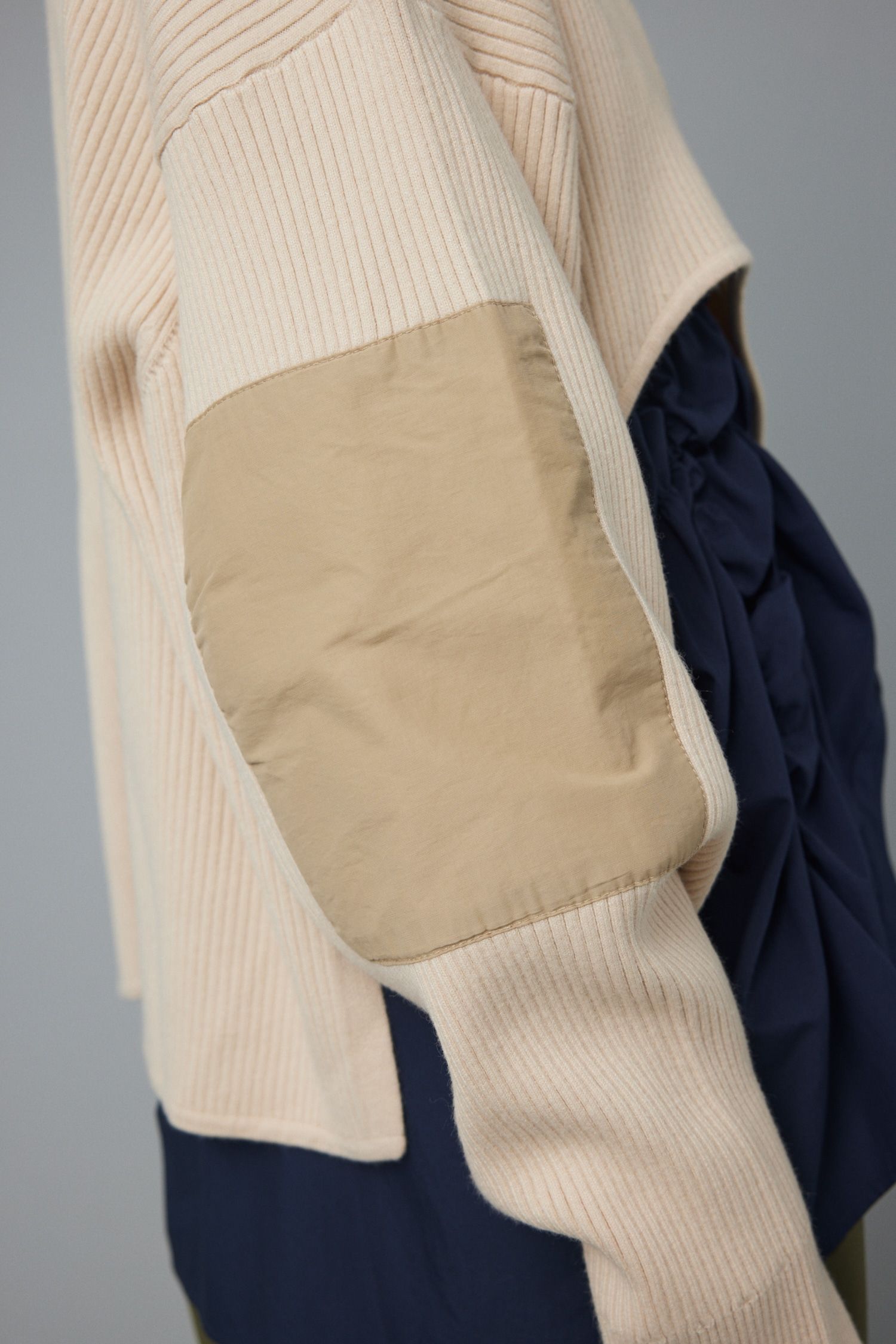 ミリタリー ショート トップス - Military short top O/WHT