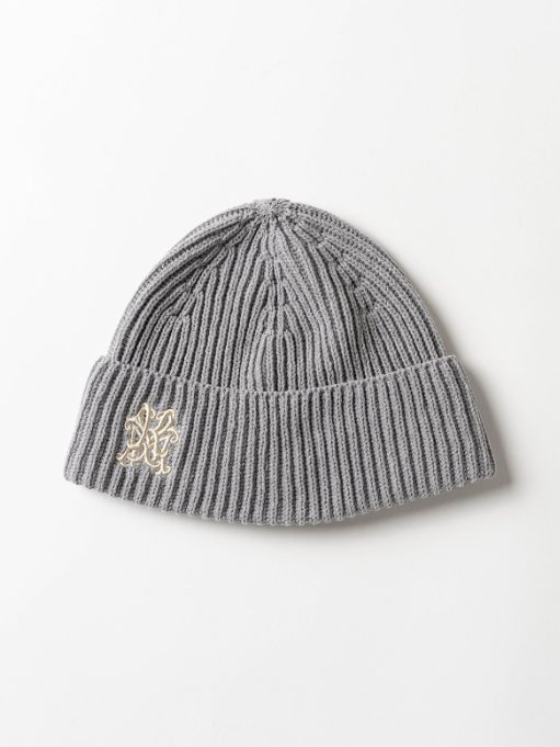 KMY BEANIE - カミヤロゴビーニー / ニットキャップ - GREY