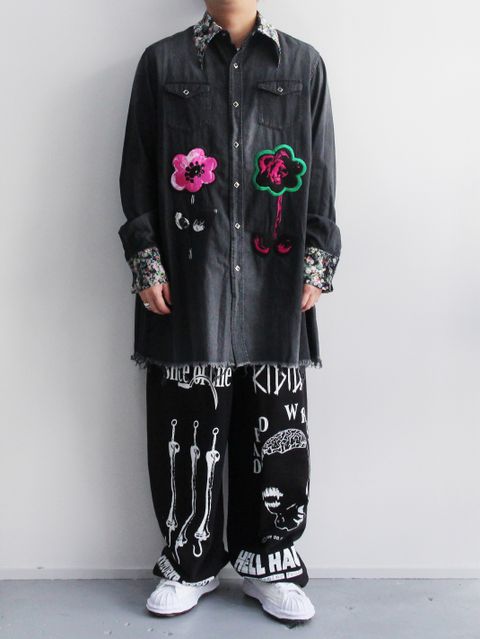 KIDILL × MINEDENIM オールブラック コーデ