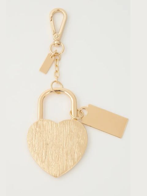 キーチャーム ハートパドロック | VQ HEART PADLOCK (GOLD)
