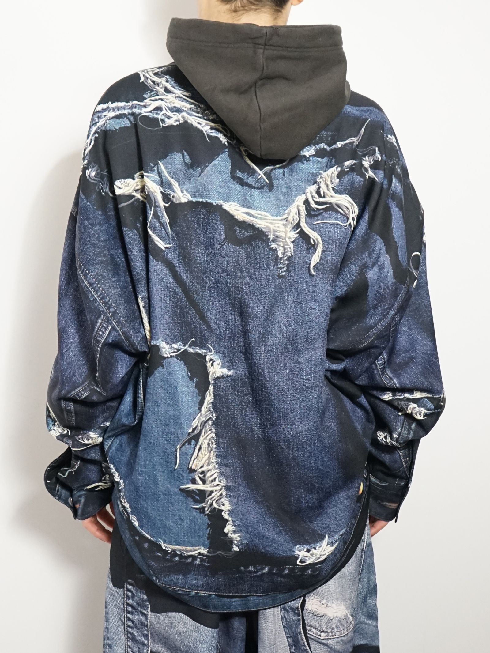 ミハラヤスヒロ × T.A.T.A 転写 デニム 25ss Maison MIHARA YASUHIRO - 極美品25SS ミハラヤスヒロ × T.A.T.A
