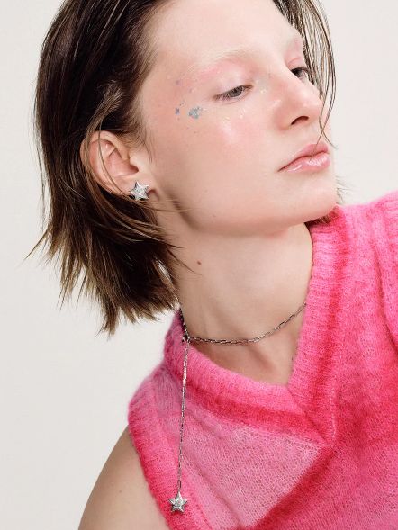【両耳用】 Brilliant Star Earring （SILVER) - スターピアス