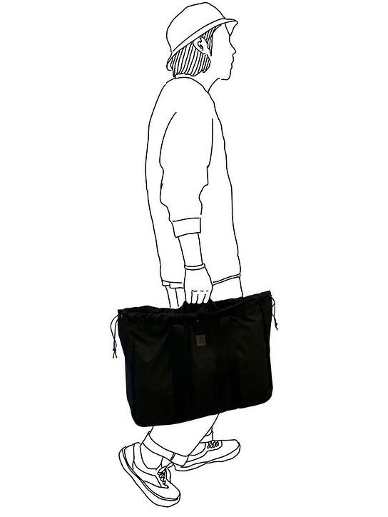 honto. - 巾着トート L - BLACK | ADDICT WEB SHOP