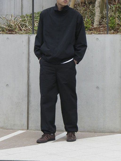 ナイロン トラック パンツ - NYLON TRACK PANTS - BLACK