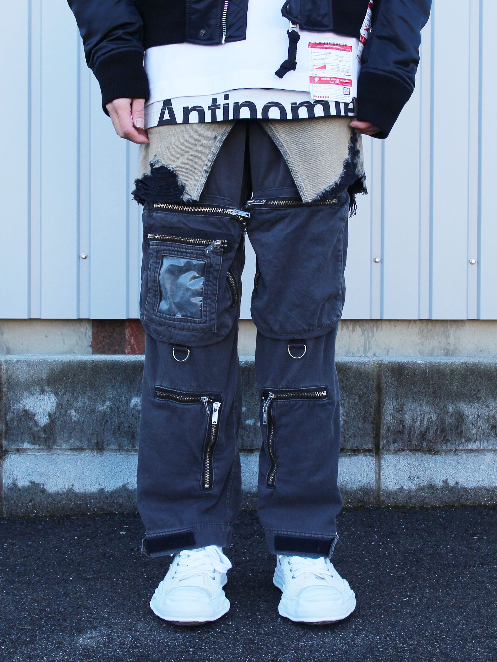 Maison MIHARA YASUHIRO - Half Military Denim Pants BLACK