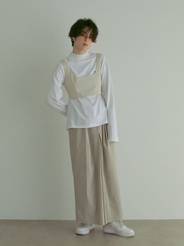 2wayタックスカート - BEIGE