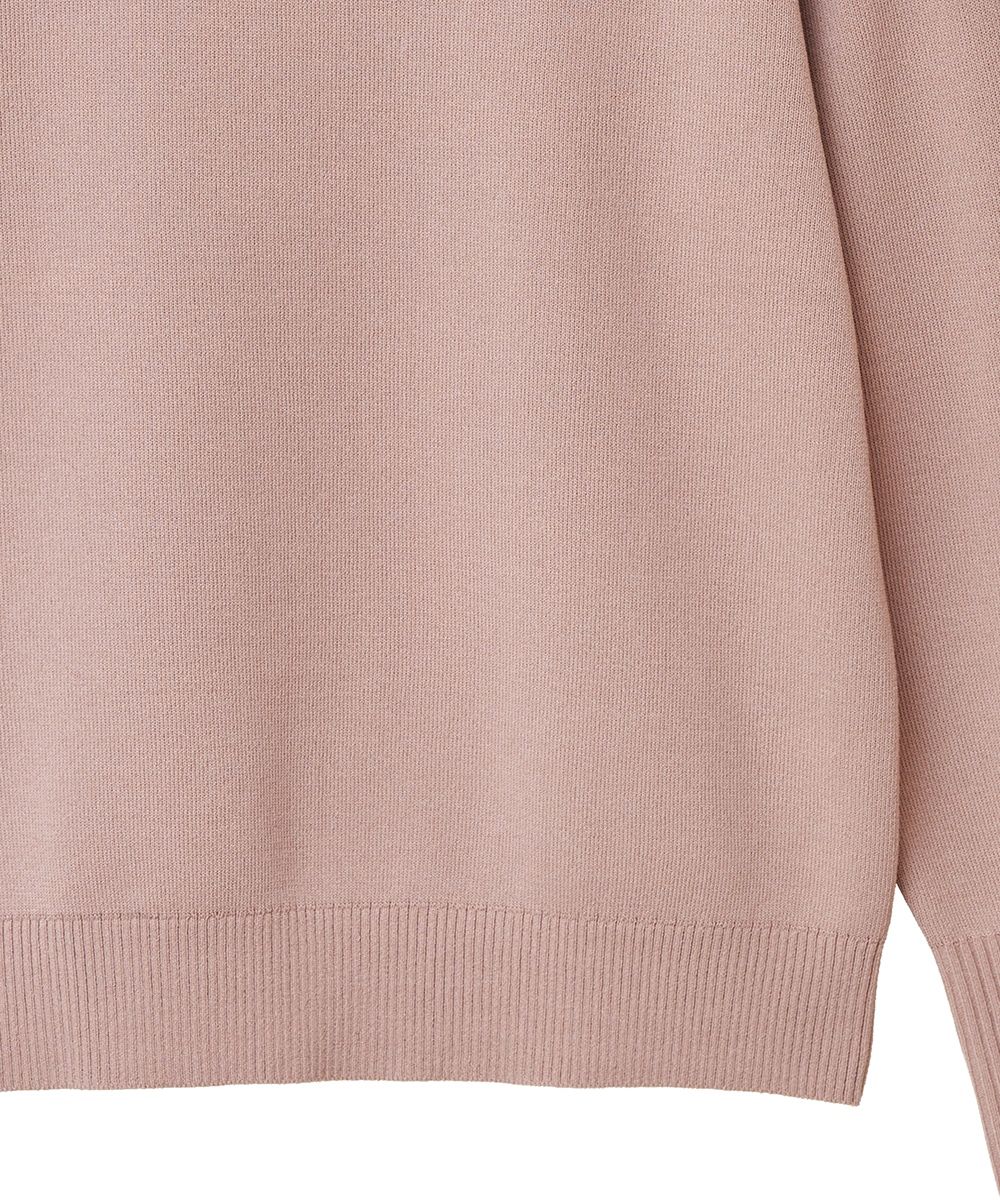 CLANE BASIC COMPACT KNIT TOPS ピンク CLANE - ベーシック コンパクト ニット トップス - BASIC
