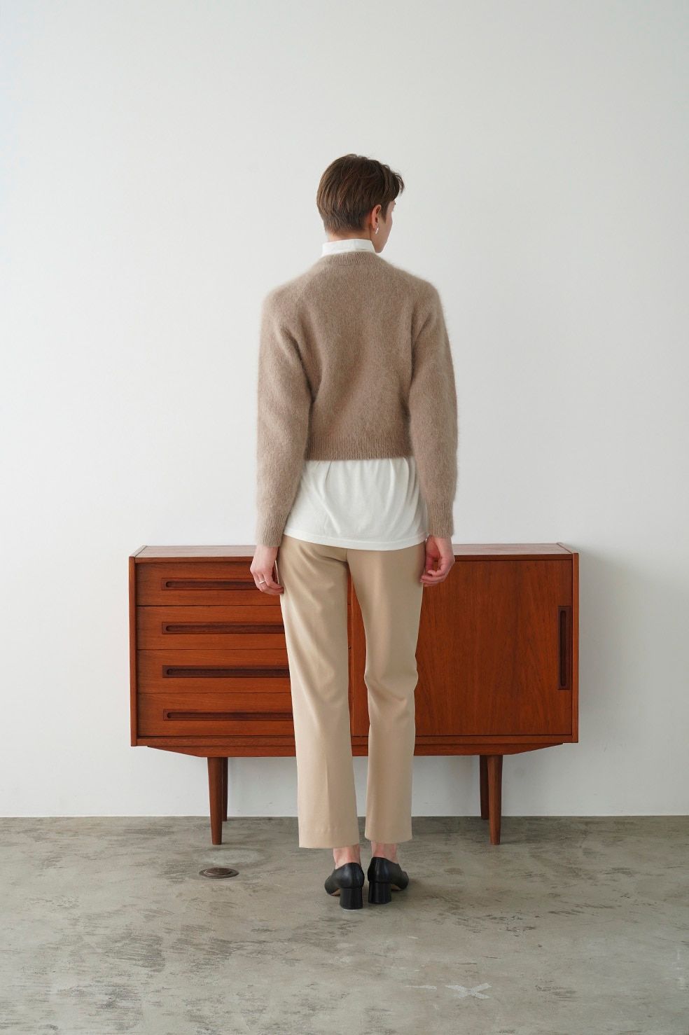 センター ライン スラックス パンツ - CENTER LINE SLACKS PANTS BEIGE - 1 (S)