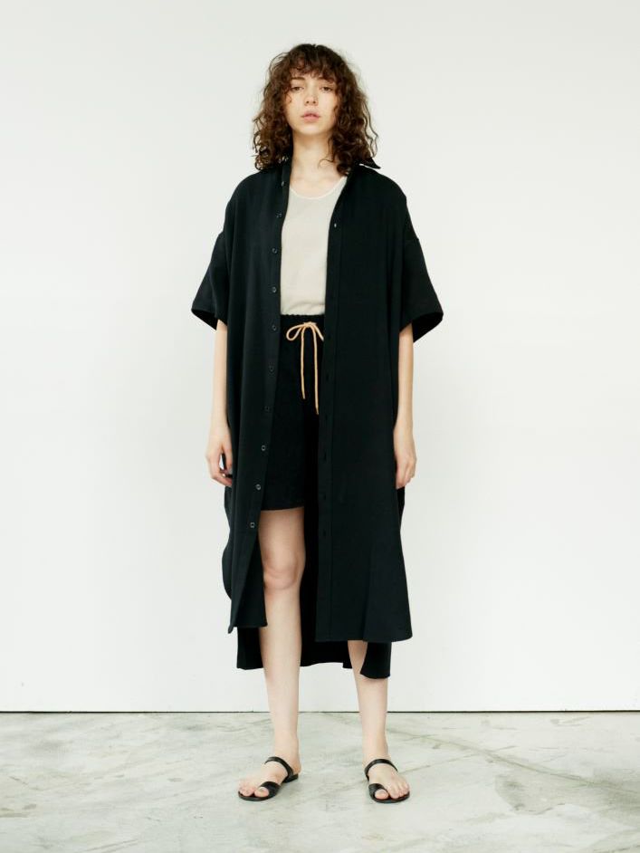 1ミリパイル ルーズショートパンツ - lose short pant  black