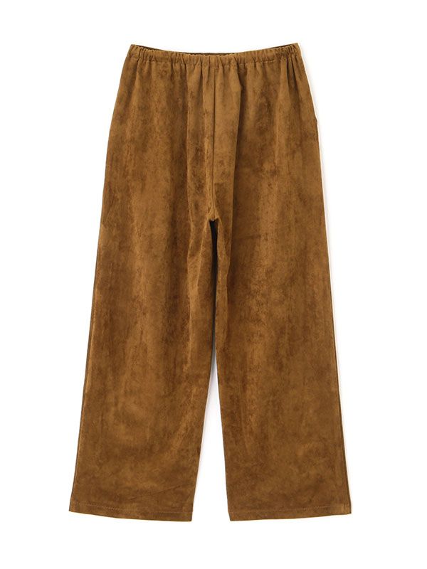 フェイクスウェードリラクシーパンツ (CAMEL)