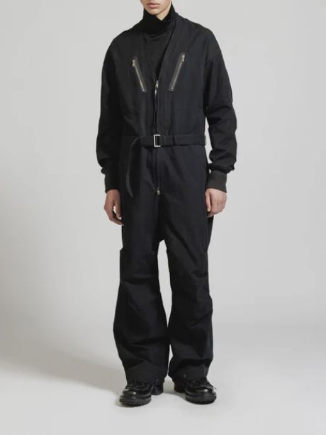 ヘリンボーン ジャンプスーツ - HERRINGBONE JUMPSUIT