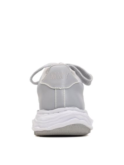 オリジナルソール スニーカー - "WAYNE" OG Sole Painted Leather Low-top Sneaker GREY