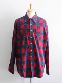 コラボレーションシャツ SBS×OUTDOOR PRODUCTS / REWORK POCKETABLE SHIRTS - RED