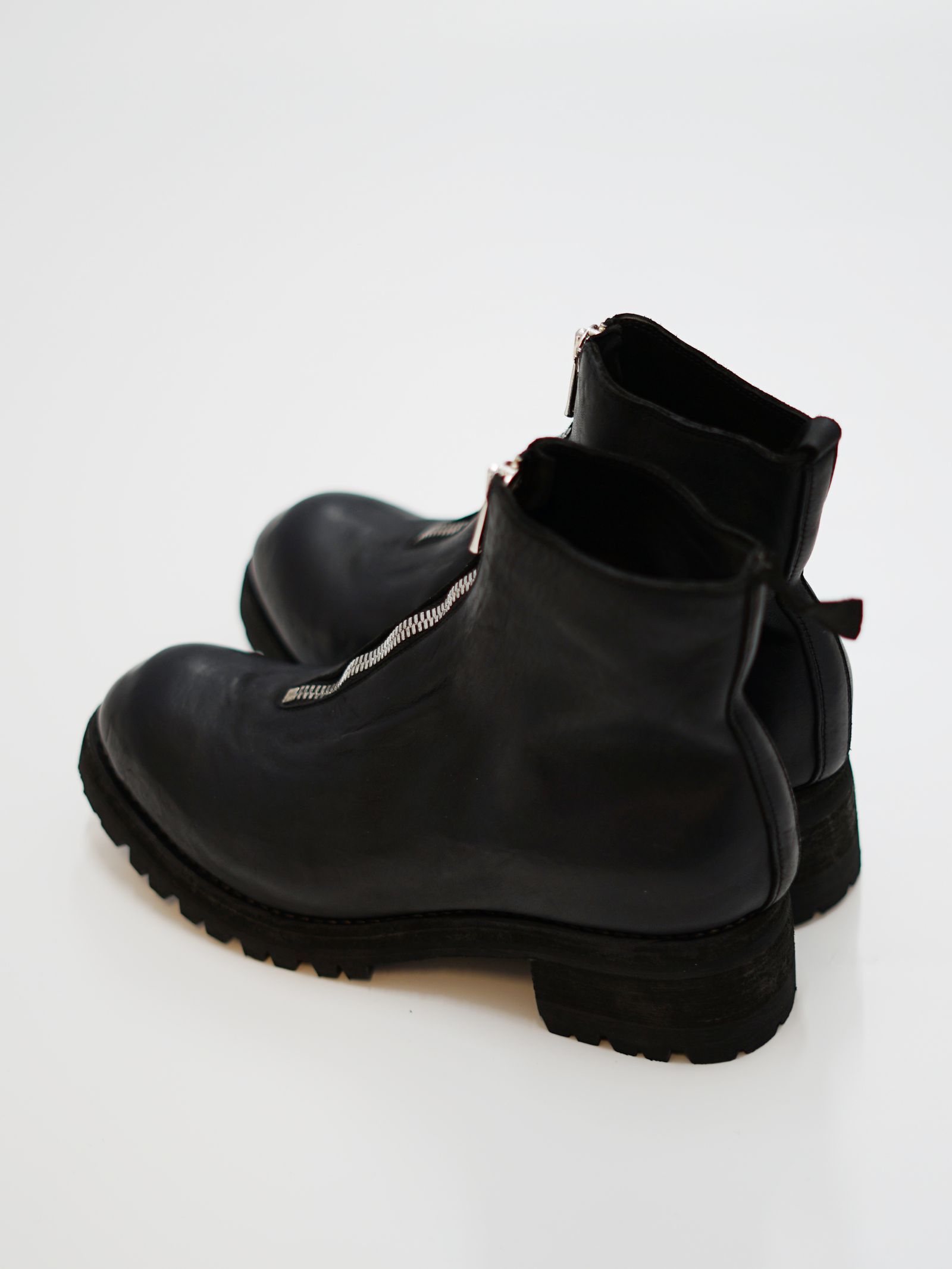 GUIDI - 【PL1】 フロントジップ ブーツ - Front Zip Boots (BLACK