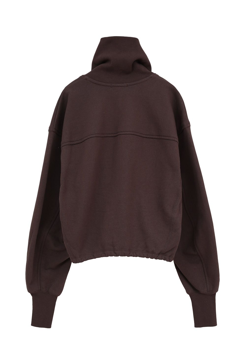 ハーフジップショートトップス｜ HALF ZIP SHORT TOPS (BROWN)
