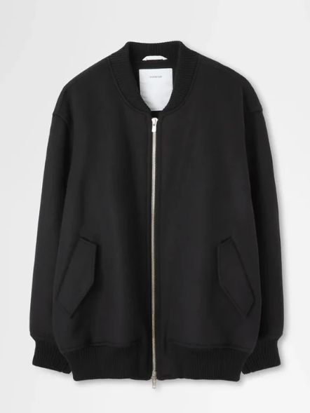ボンバージャケット | MA-1 BOMBER JACKET IN DOUBLE FACE BEAVER (BLACK)
