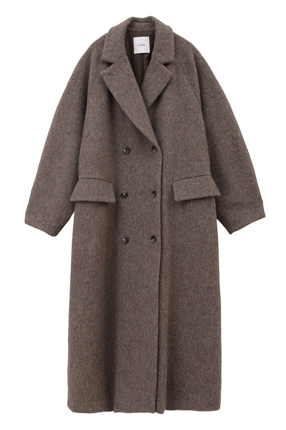【25AW】ダブルウールロングコート - DOUBLE WOOL LONG COAT BROWN
