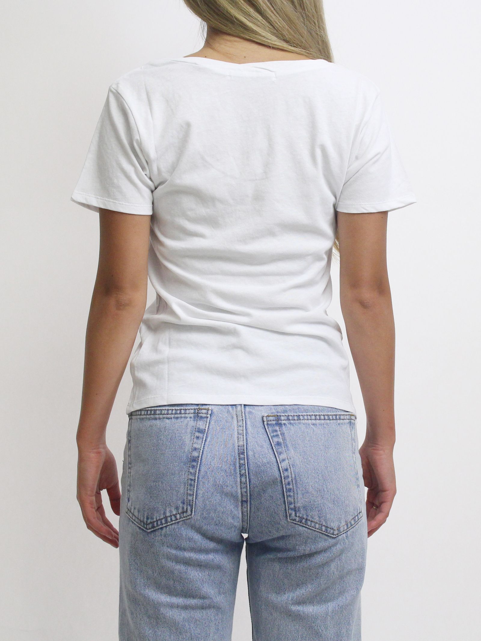 ツイストネックTee - WHITE