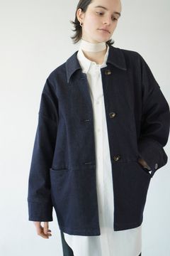 CLANE - カバーオール ジャケット - インディゴ - WORK OVER JACKET 