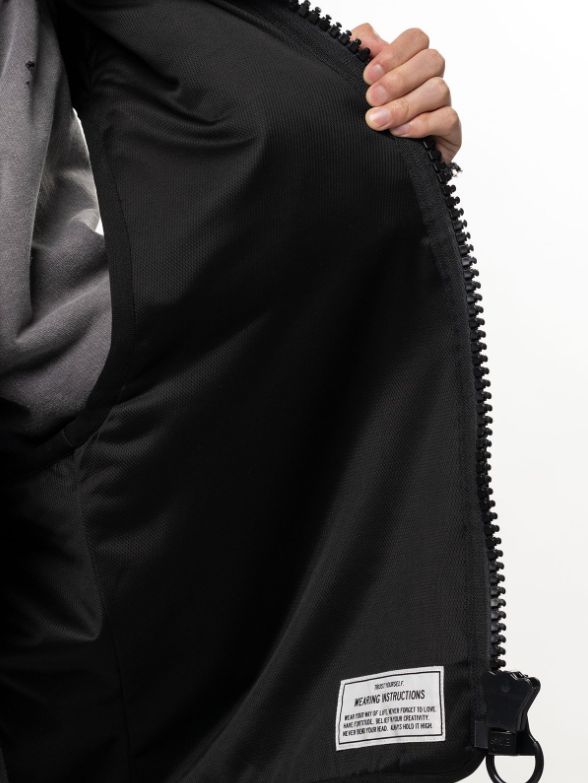 【26AW】 ワイドバッグボアベスト - Wide Back Boa Vest - BLACK