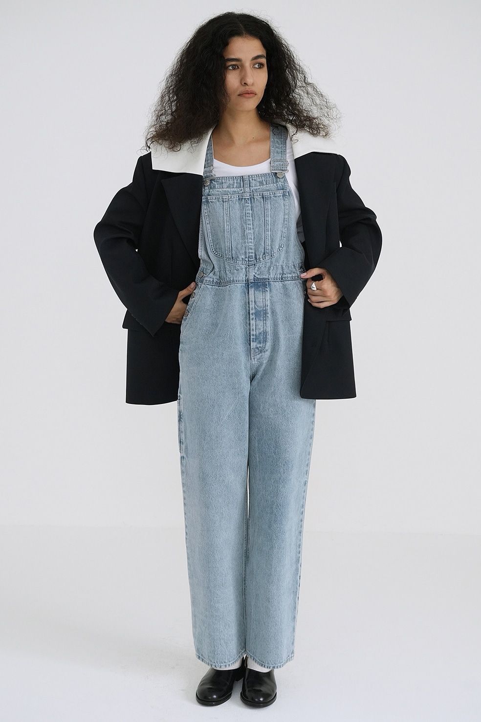 CLANE - オーバーオール - WAIST ADJUST OVERALLS - BLUE