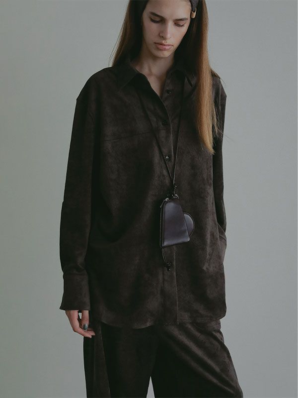 レザーコードマルチポーチ (BROWN）