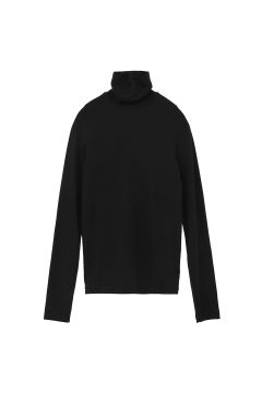カシミヤ混タートルネックカットソー | COMFORTABLE TURTLE TOPS (BLACK)