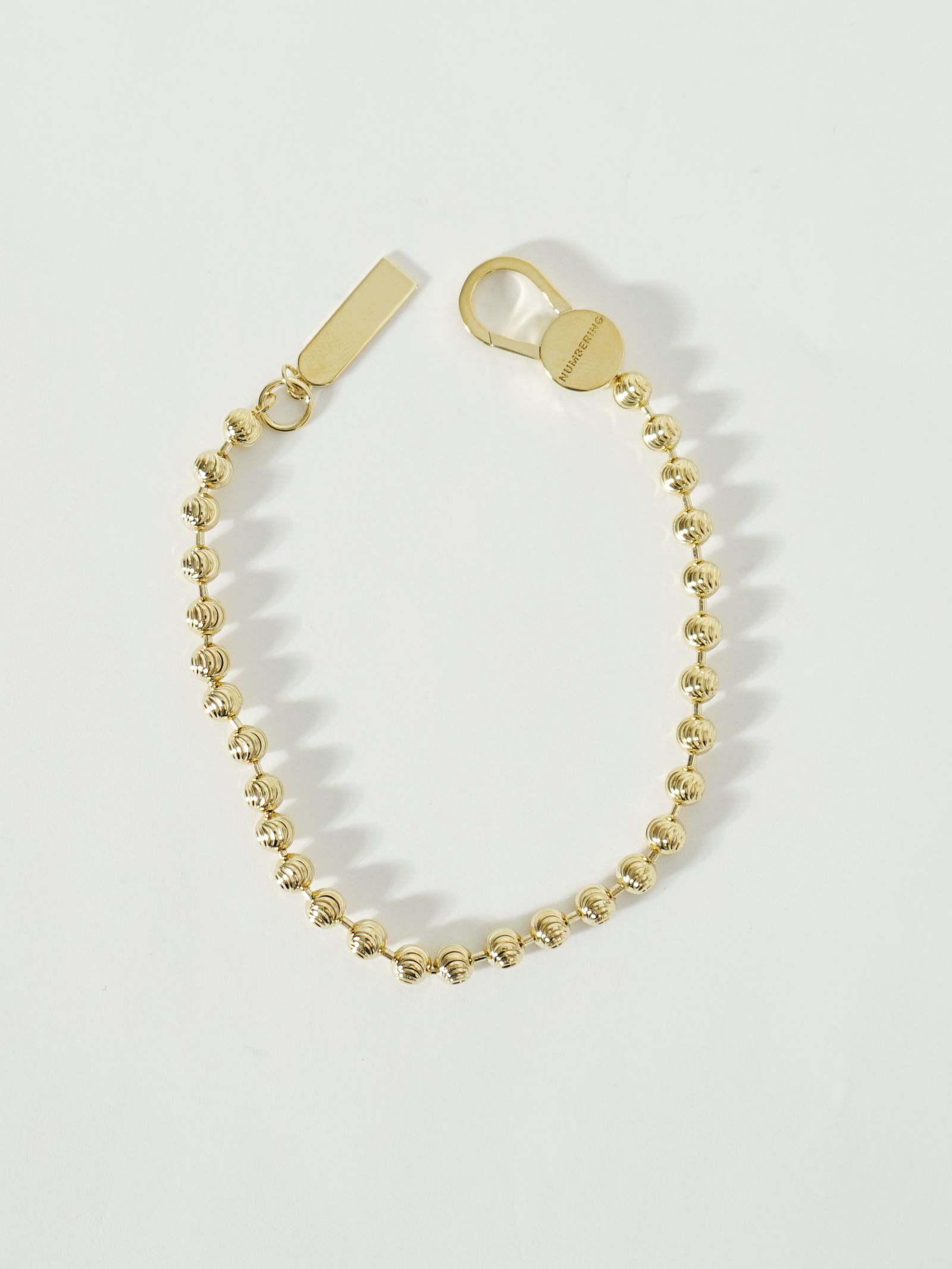Cutting Ball Chain Bracelet - カッティングボールチェーンブレスレット - GOLD