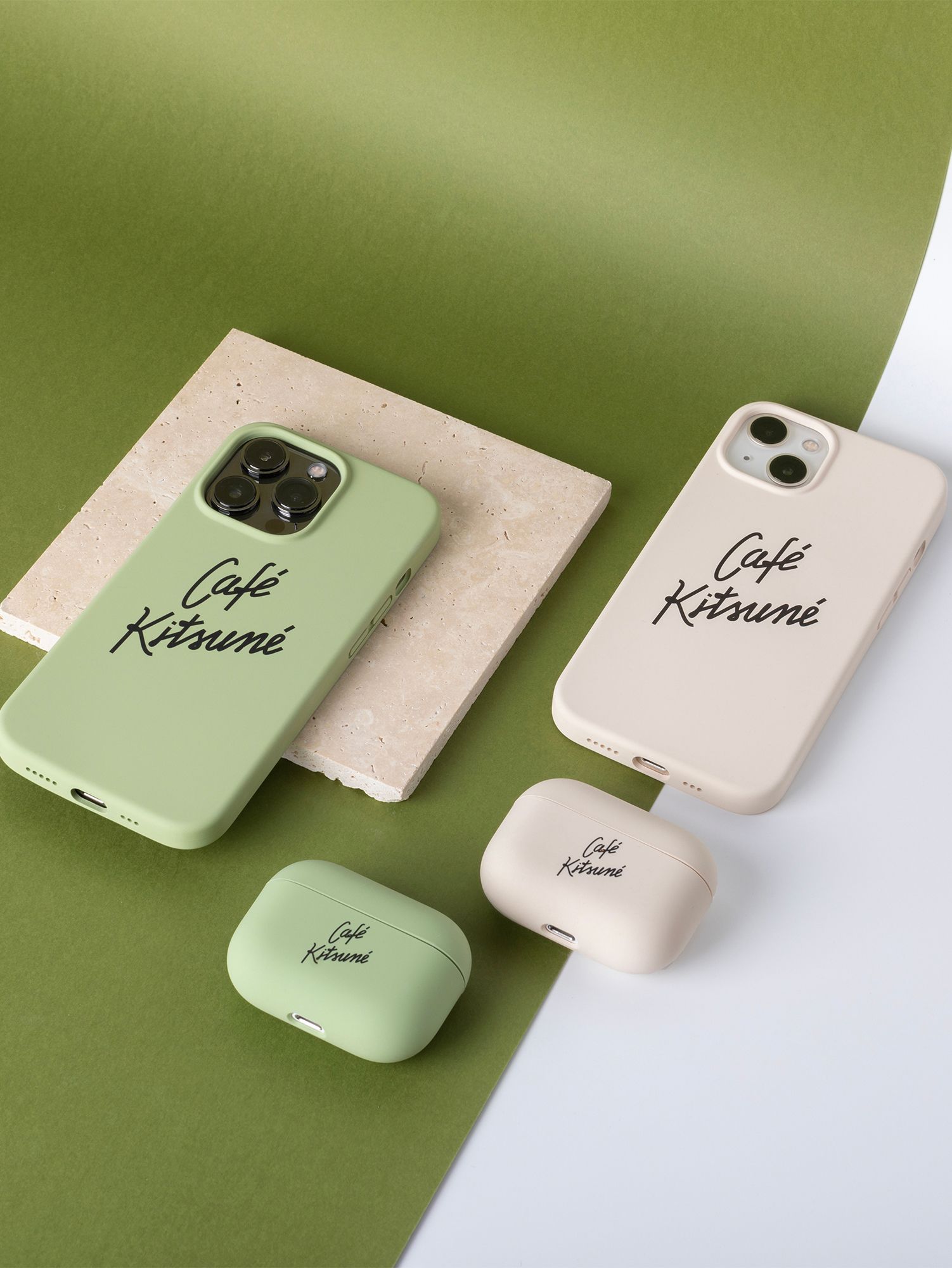 MAISON KITSUNÉ - CAFÉ KITSUNE CASE FOR IPHONE 13 PROMAX CASE LATTE