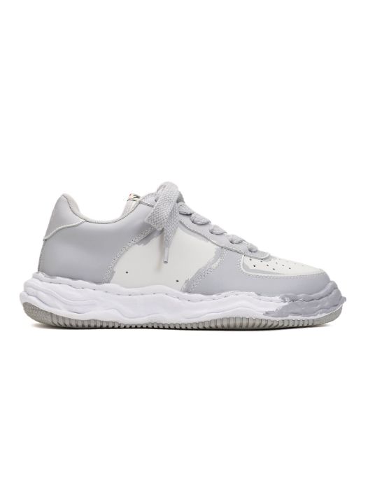 オリジナルソール スニーカー - "WAYNE" OG Sole Painted Leather Low-top Sneaker GREY