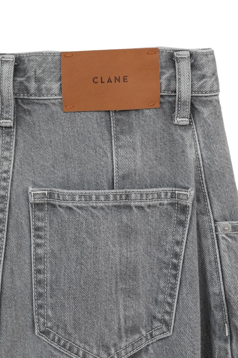 コクーン バルキー デニムパンツ -  COCOON BULKY DENIM PANTS (GREY)