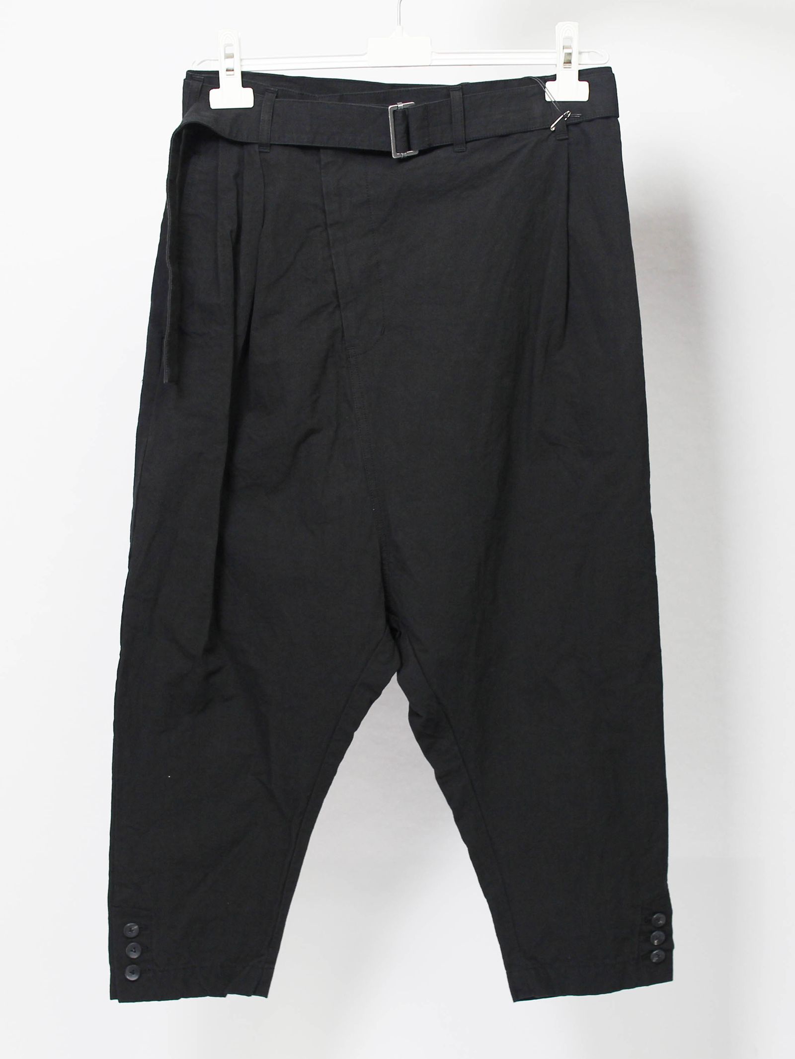コットンヘンプクロップドトラウザーズ - COTTON CROPPED TROUSERS