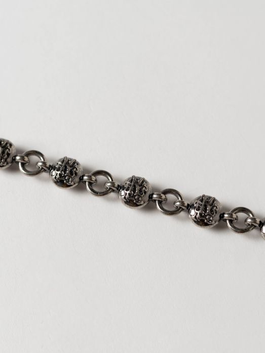 ”KMY ”Ball Chain BRACE - カミヤボールチェーンブレスレット - BLACK（いぶし加工）