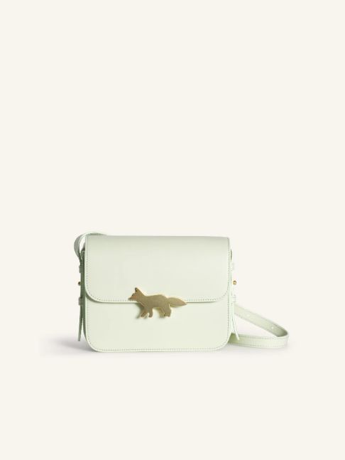 EDIE バッグ - スムースレザー2WAYショルダーバッグ / Leather bag aloe green