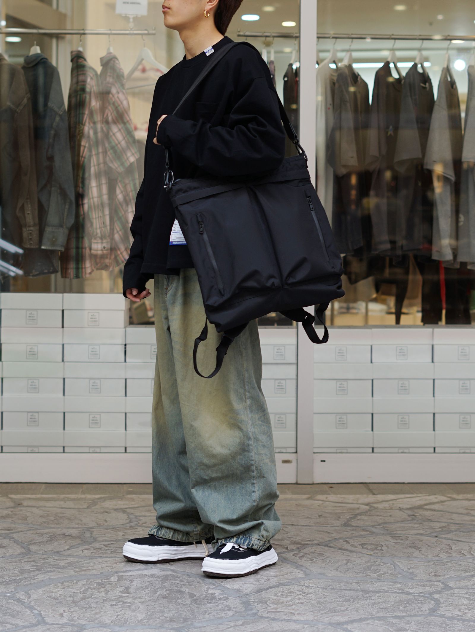 3ウェイヘルメットバッグ / 420 re/cor 3WAY HELMET （BLACK)