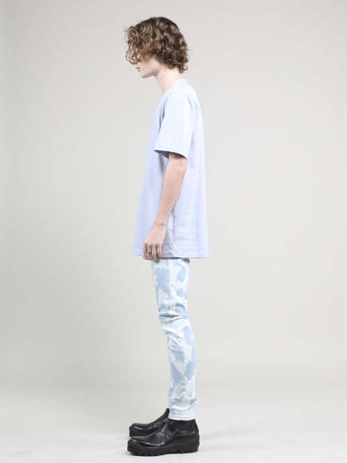 スーパーハイパワーデニム パッチィパターンブリーチレギンスパンツ - Bleach Denim Pants - SAXE×OFF WHITE