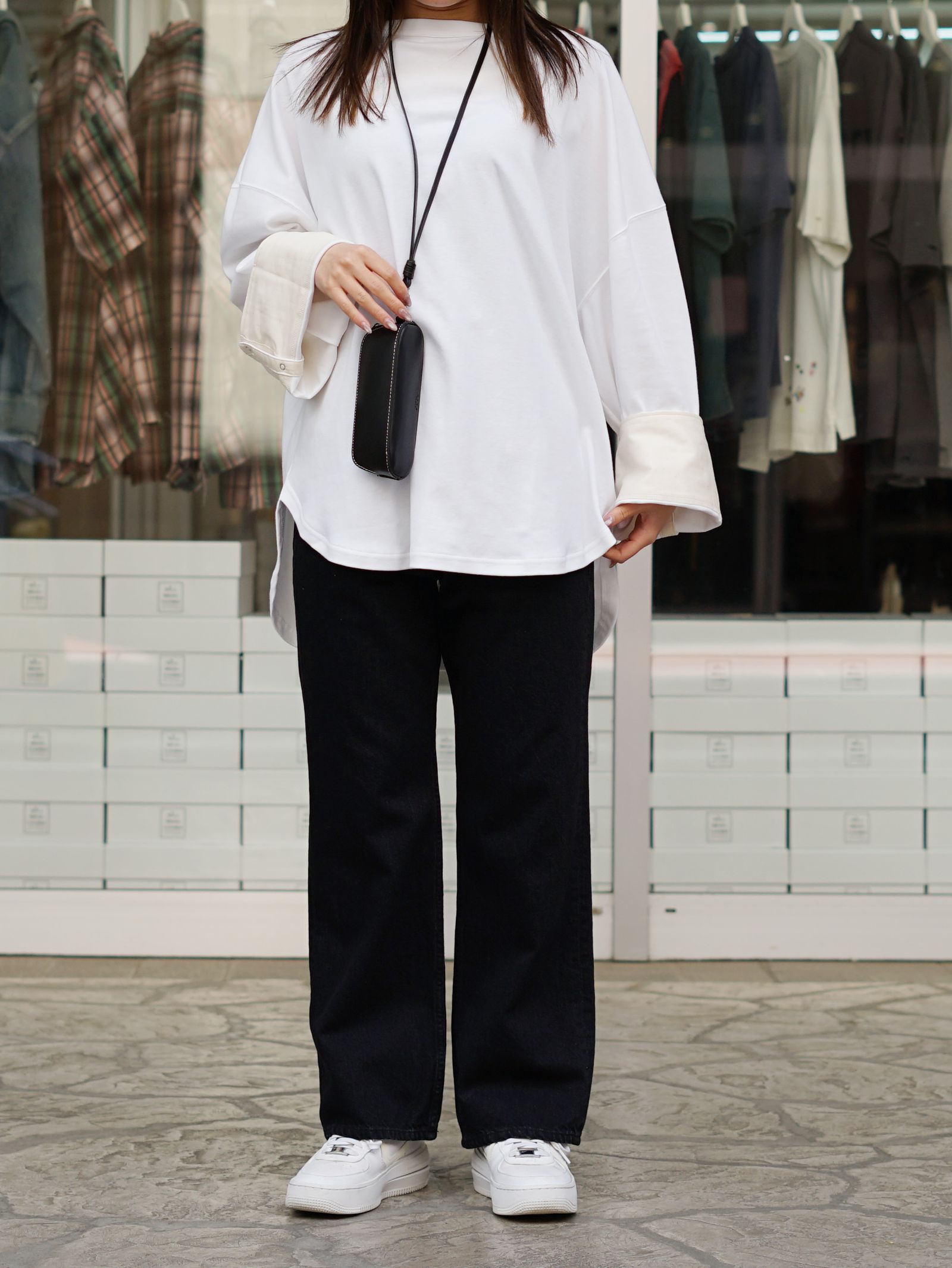 着回し力抜群のカフスTEEスタイル