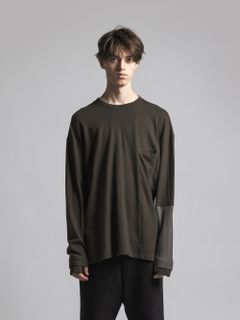 ウールスムースプルオーバー - Wool Smooth Pullover - DARK OD