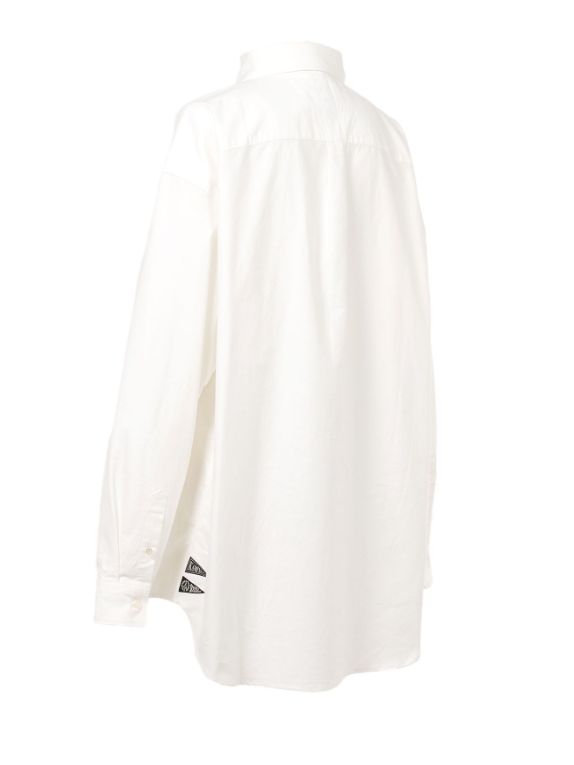 オーバーサイズ オックスフォードシャツ - Oversized Oxford Shirt (WHITE)