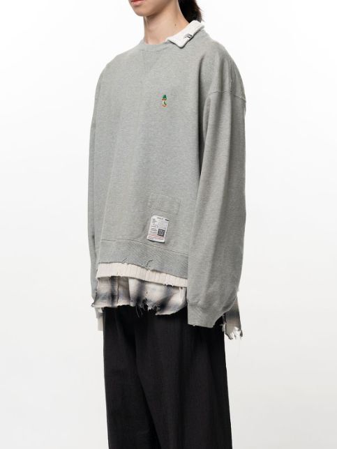 トリプルレイヤードプルオーバー - TRIPLE LAYERED PO (GREY)